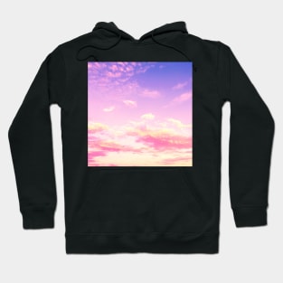 Pastel Sunset Pink Clouds Hoodie